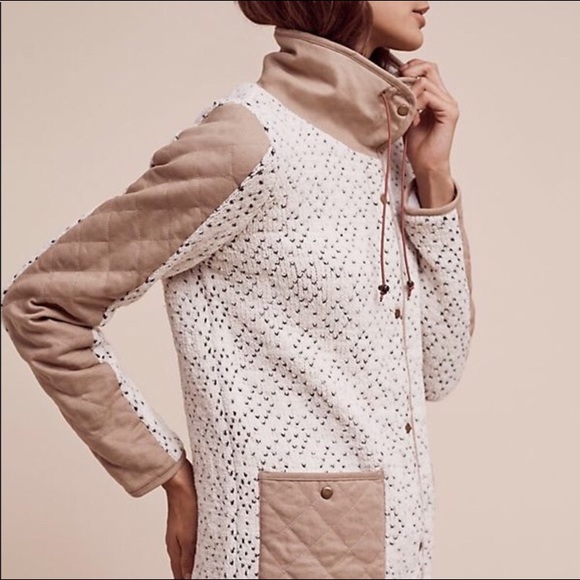 Anthropologie Jackets & Blazers - Anthropologie Tan White Coat